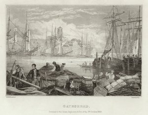 Gateshead ennen suurta räjähdystä ja tulipaloa 6. lokakuuta 1854 tekijältä English School