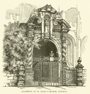 Pyhän Marian kirkon portti, Oxford (kaiverrus) (kaiverrus) tekijältä English School