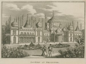 Yleisnäkymä Brightonin kuninkaalliseen paviljonkiin tekijältä English School