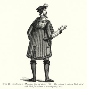 Gentleman in Mourning, Henry VII:n aika (kaiverrus) tekijältä English School