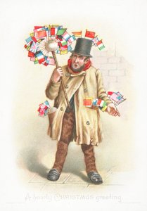 Gentleman with flags, joulukortti tekijältä English School