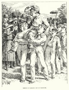 Geoff viedään pois riemuvoitolla (kaiverrus) (kaiverrus) tekijältä English School