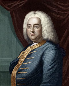 George Frideric Händel, kaivertanut Thomson (myöhempi väritys)