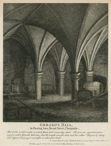 Gerards Hall Basing Lane -kadulla, Bread Street, Cheapside tekijältä English School