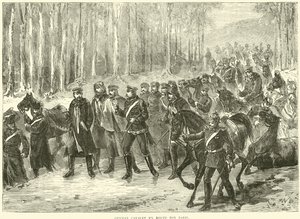 Saksan ratsuväki matkalla Pariisiin lokakuussa 1870 tekijältä English School
