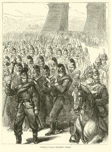 Saksalaiset joukot saapuvat Pariisiin maaliskuussa 1871 tekijältä English School