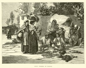 Zigeunerschmiede in Neapel von English School