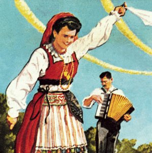 Tyttö Portugalin kansallispuvussa tekijältä English School