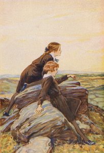 Tyttöjä kallion laella (värilitro) tekijältä English School