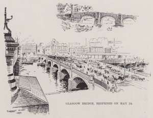 Glasgow Bridge, avattiin uudelleen 24. toukokuuta (kaiverrus) tekijältä English School