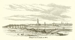 Glasgow etelästä, vuonna 1660 tekijältä English School