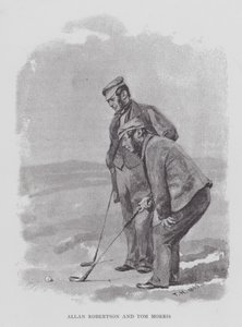 Golf: Allan Robertson ja Tom Morris (litho) tekijältä English School