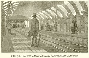 Gower Streetin asema, Metropolitan Railway tekijältä English School