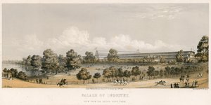 Suuri näyttely, 1851, sillalta, Hyde Park tekijältä English School