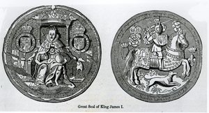 Jaakob I:n suuri sinetti (1566-1625) tekijältä English School