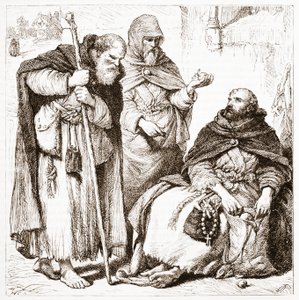 Ryhmä pariskuntaveljiä, kuvitus James Aitken Wylien (1808-1890) teoksesta The History of Protestantism, pub. 1878 tekijältä English School