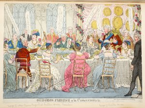 Gudgeon Fishing a la konservatoriossa, pubi. 1811 tekijältä English School