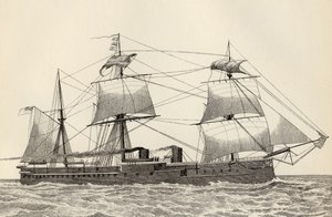 HMS Alexandra, The National Encyclopaediasta, julkaisija William Mackenzie, Lontoo, 1800-luvun loppu tekijältä English School