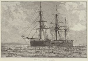 HMS Sultan, jumissa lähellä Maltaa (kaiverrus) tekijältä English School