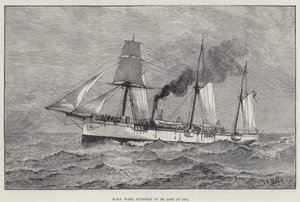 HMS Wasp, jonka oletettiin kadonneen merellä (kaiverrus) tekijältä English School