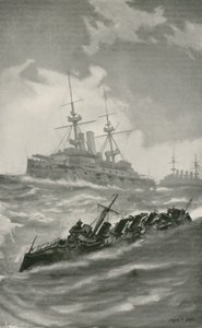 H. M. S. Mars, Terrible ja Dragon Cruising Englannin kanaalissa tekijältä English School
