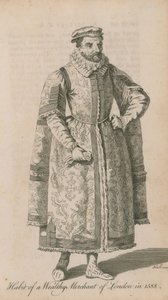 Lontoon varakkaiden kauppiaiden tapa vuonna 1588 tekijältä English School