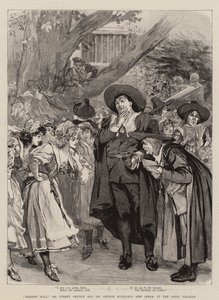 "Haddon Hall", herra Sydney Grundy ja Sir Arthur Sullivanin uusi ooppera Savoy-teatterissa (kaiverrus) tekijältä English School