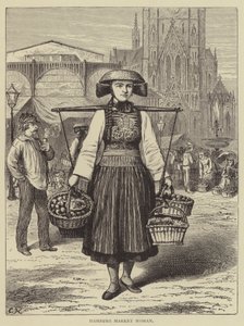 Hamburg Market Woman (kaiverrus) tekijältä English School
