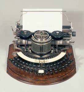 Hammond-kirjoituskone, ihanteellinen näppäimistö, n. 1895
