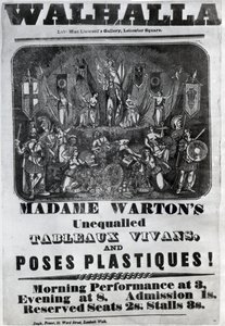 Käsikirjamainonta "Madame Warton