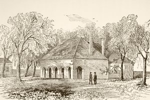 Hannover Court House, Virginia (litho) tekijältä English School