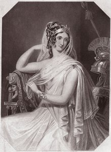 Helenen vaimo de Menelas (Troilun ja Cressidan historia) Helen, Menelaoksen vaimo, asuu Pariisin (Troilus ja Cressida) kanssa - "" Galerie des femmes de Shakespeare, kokoelma 45 vakavaa muotokuvaa Lontoon ensimmäisiltä taiteilijoilta, rikastettu wi tekijältä English School