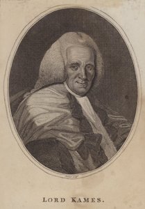 Henry Home, Lord Kames, skotlantilainen asianajaja, tuomari, filosofi ja oikeushistorioitsija (kaiverrus) tekijältä English School