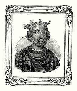 Henrik III syntyi vuonna 1208, kruunattiin vuonna 1216 ja kuoli vuonna 1272 (kaiverrus) tekijältä English School