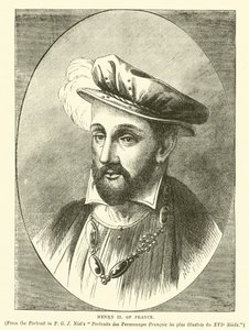 Henrik II Ranskalainen (kaiverrus) tekijältä English School