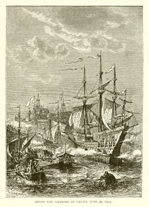 Henry VIII laskeutui Calais