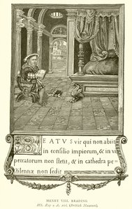 Henry VIII lukee tekijältä English School
