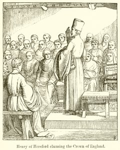 Henry of Hereford hakee Englannin kruunua tekijältä English School