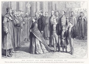Hänen Majesteettinsa ja Krimin haavoittuneet, 1856 tekijältä English School