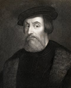 Hernan Cortes, Marques del valle de Oaxaca (1485-1547) "Gallery of Portraits" -julkaisusta, julkaistu vuonna 1833 tekijältä English School