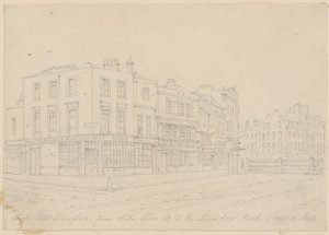 High Street Islington, White Lion Streetiltä Liverpool Roadille, 16. elokuuta 1843 tekijältä English School
