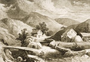 Hills of New England, n. 1870, "American Pictures" -julkaisusta, julkaisija The Religious Tract Society, 1876 tekijältä English School