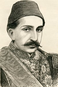 Hänen keisarillinen majesteettinsa, sulttaani Abdulhamid II, ottomaanien keisari, uskollisten kalifi, G.T.:n teoksesta "Maailman asukkaat". Bettany, julkaistu 1888 tekijältä English School
