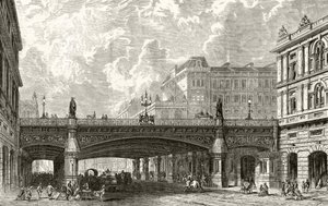 Holborn Viaduct, London Pictures: Drawn with Pen and Pencil, pastori Richard Lovett, julkaistu 1890 tekijältä English School