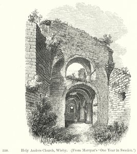 Pyhän Andersin kirkko, Wisby (kaiverrus) tekijältä English School