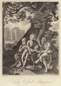 Horace Walpole, englantilainen historioitsija, kirjailija ja poliitikko (kaiverrus) tekijältä English School