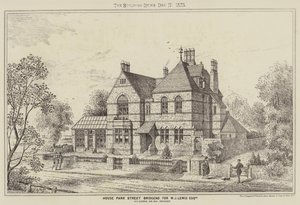 House Park Street Bridgend, W J Lewis Esquire (kaiverrus) tekijältä English School