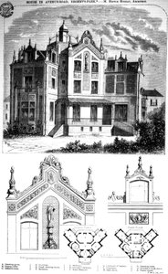 Talo Avenue Roadilla, Regents Parkissa, suunnitteli Hector Horeau, 1859 tekijältä English School