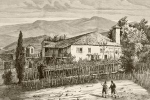 Talo Casdemirossa, Galiciassa, Espanjassa (litho) tekijältä English School