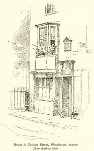 Talo College Streetillä, Winchesterissä, jossa Jane Austen kuoli